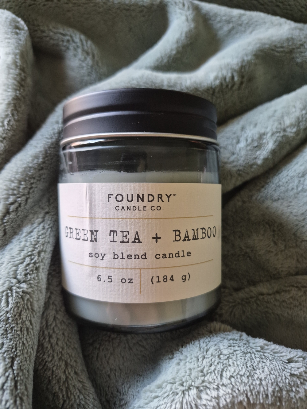 Green Tea + Bamboo Soy Blend Candle - Green